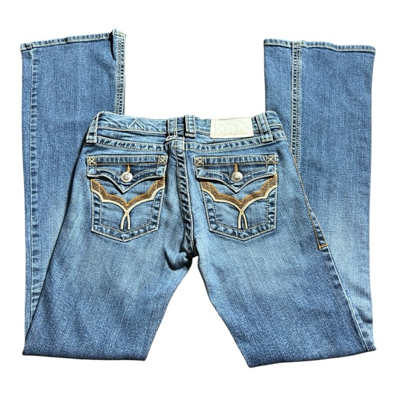 🆕Plastic By Gly Chic Flare Jeans with distress - Picture 14 of 14